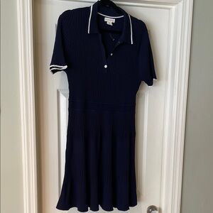 NWOT CYNTHIA ROWLEY navy blue dress size L